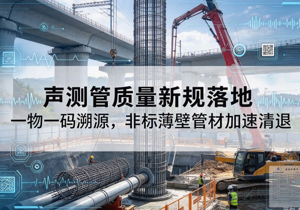 宁县声测管质量新规落地，一物一码溯源，非标薄壁管材加速清退